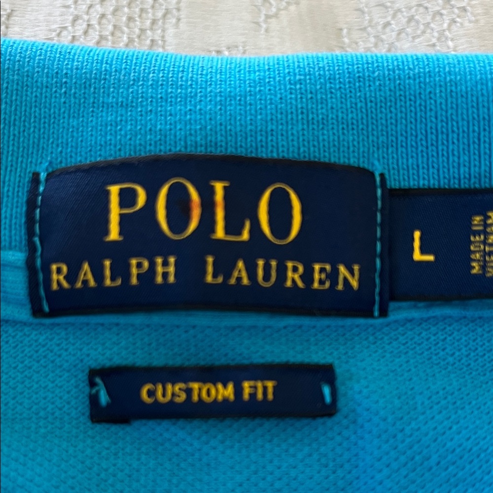 Ralph Lauren Turquoise Polo Shirt - Picture 6 of 9